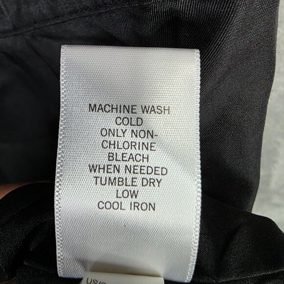 Womens Banana Republic Purple & Black Sleeveless Dress V Neck Polyester Size 4 - Picture 7 of 12